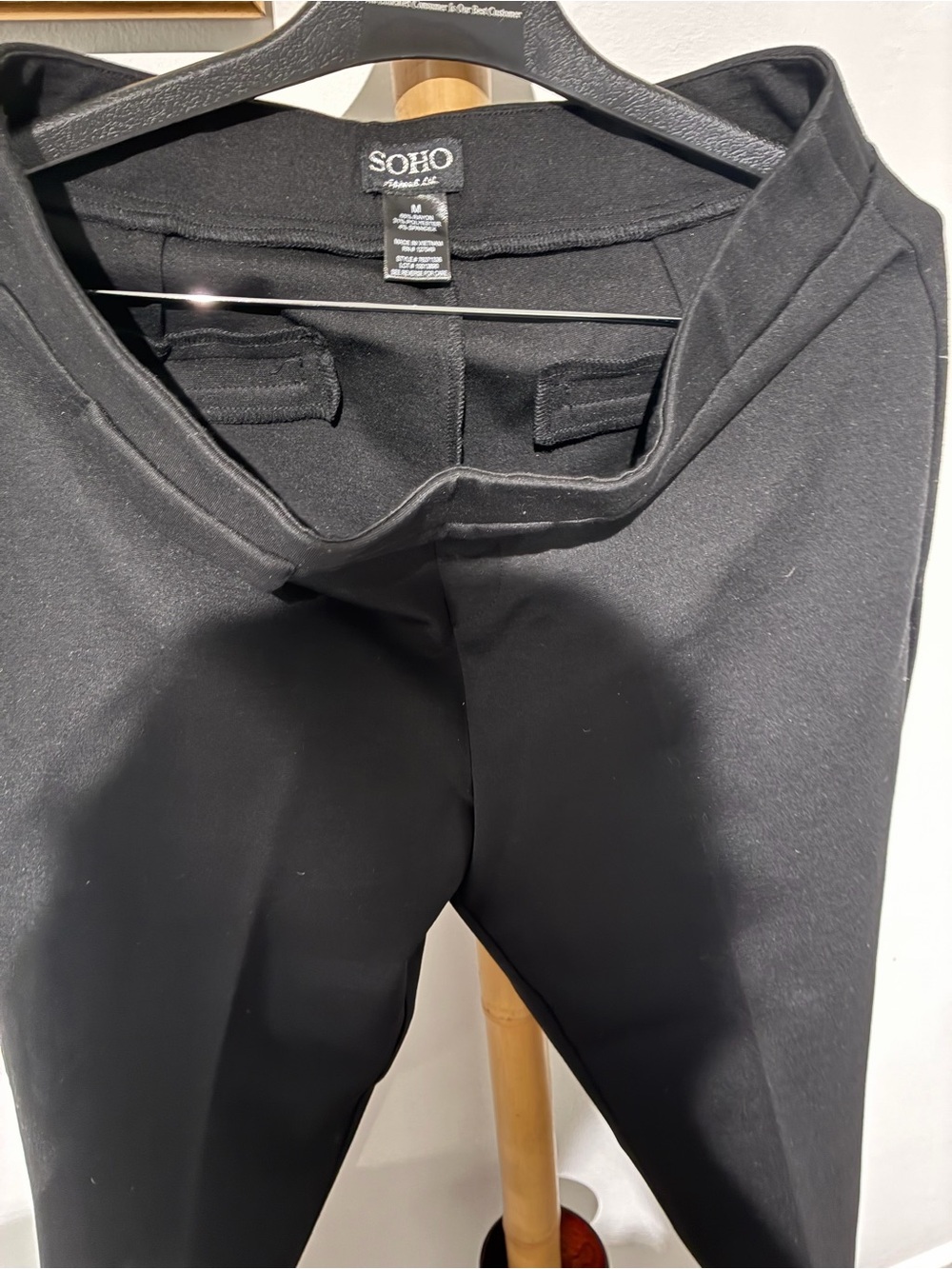 Soho Micro Houndstooth Dress Pants in Black and White